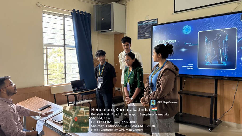 Presenting SafeStep at REVA RIFT AINEX AI Tech Challenge
